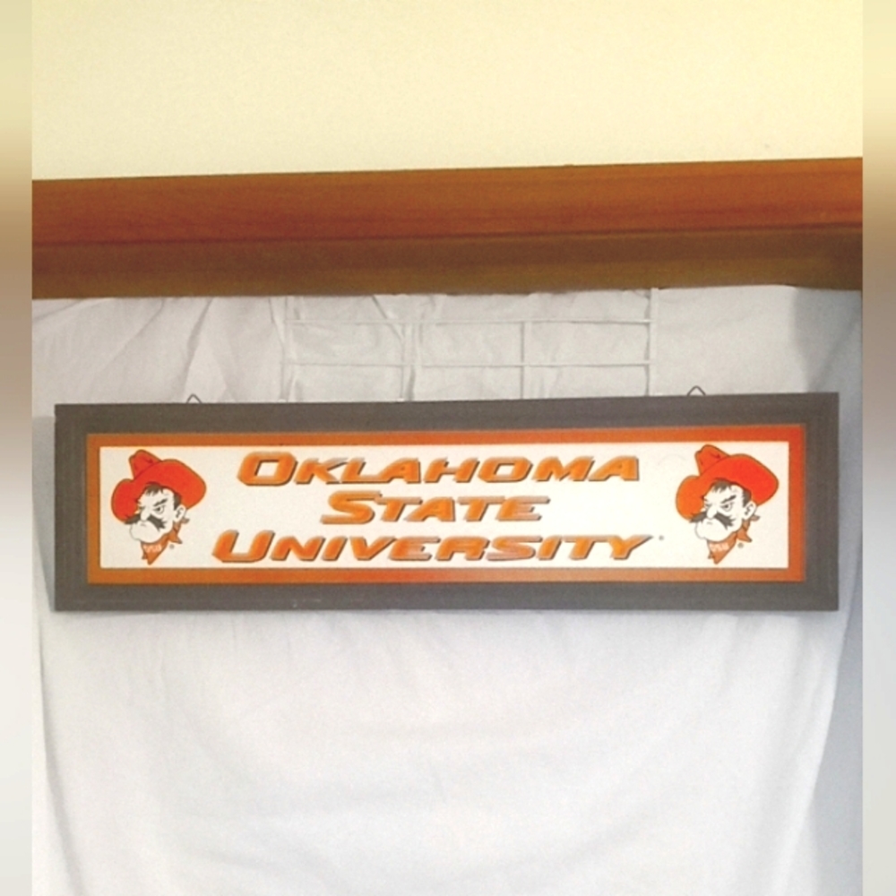 NWT Oklahoma State University Cowboys Wood Sign